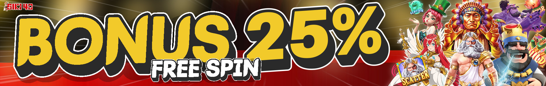 freespin 25% siki4d